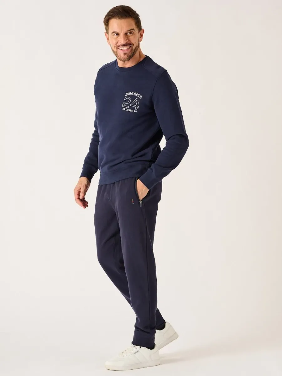 dark_navy_xseries_crew_ne_4.webp Quba & Co Dark Navy X-Series Crew Neck Sweatshirt - Spence Online