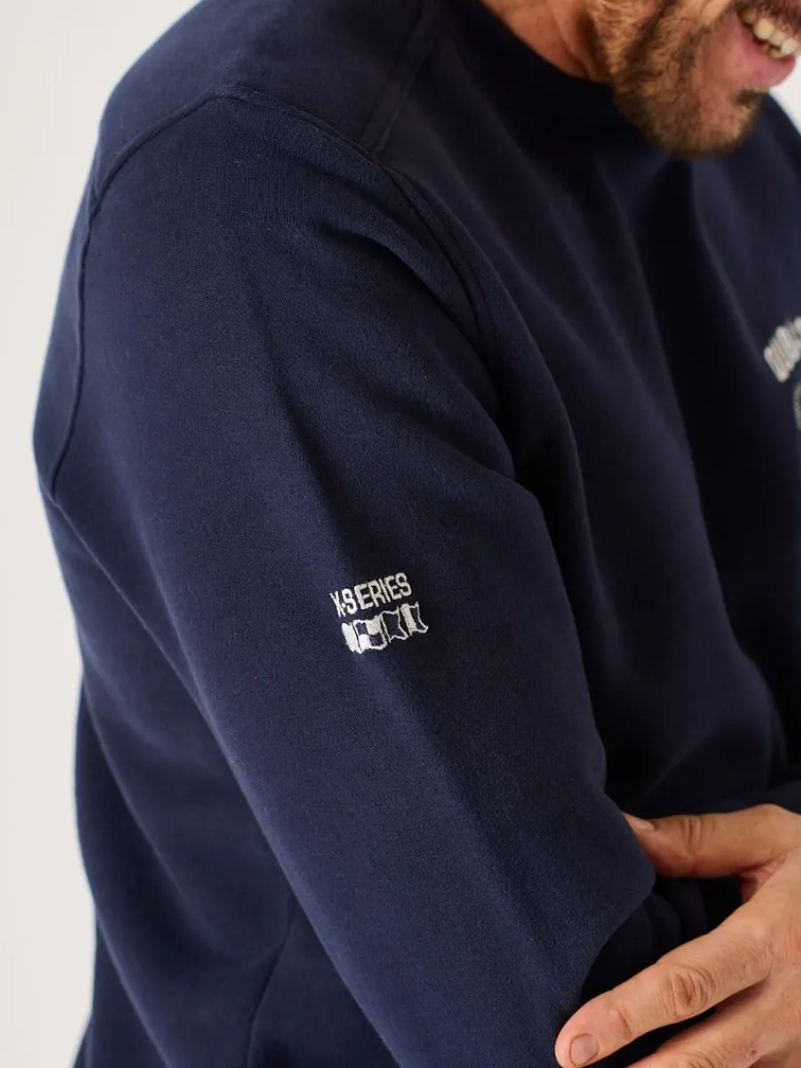 dark_navy_xseries_crew_ne_7.webp Quba & Co Dark Navy X-Series Crew Neck Sweatshirt - Spence Online