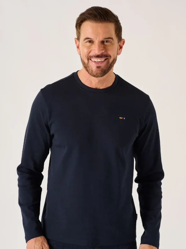Quba & Co Dark Navy X-Series Long Sleeved T-Shirt - Niall Discount
