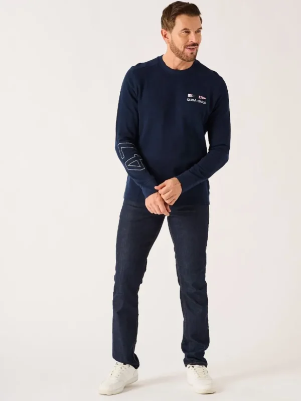 Quba & Co Dark Navy X-Series Long Sleeve Ribbed T-Shirt - Maynard Discount