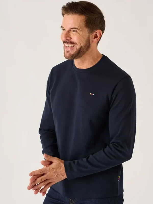 Quba & Co Dark Navy X-Series Long Sleeved T-Shirt - Niall Discount