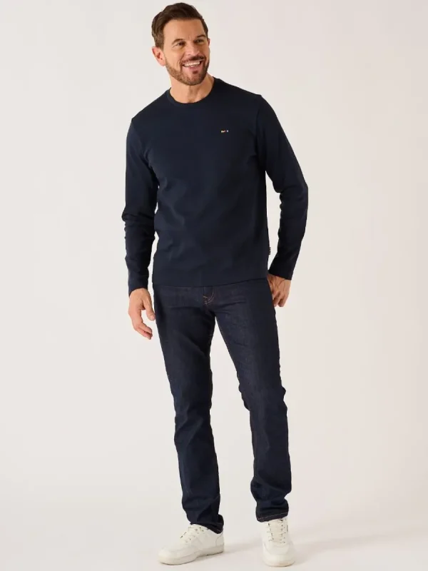Quba & Co Dark Navy X-Series Long Sleeved T-Shirt - Niall Discount