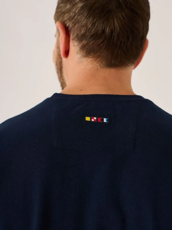 Quba & Co Dark Navy X-Series Pique Quba Sails T-Shirt - Lawton Outlet