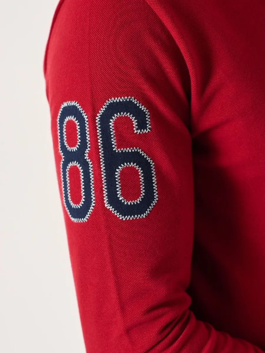 dark_red_long_sleeve_xser_9.webp Quba & Co Dark Red Long Sleeve X-Series Polo Shirt - Drexler New