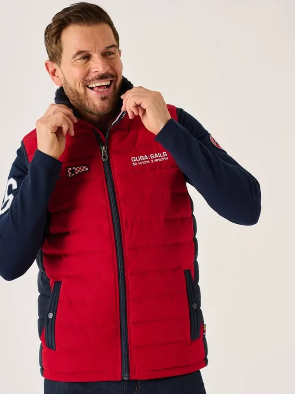 Quba & Co Dark Red X-Series Thermal Padded Gilet - Jerrod Sale