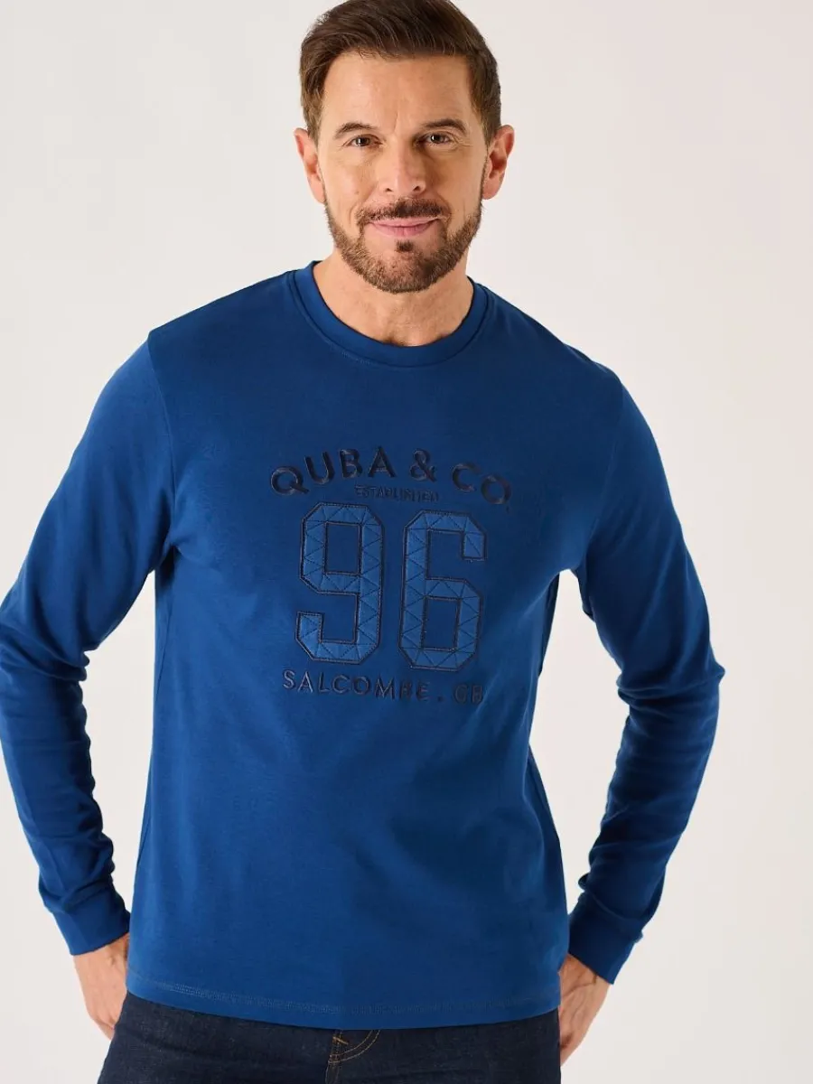 dark_teal_long_sleeve_lif_0.webp Quba & Co Dark Teal Long Sleeve Lifestyle Quba And Co T-Shirt - Senton Sale