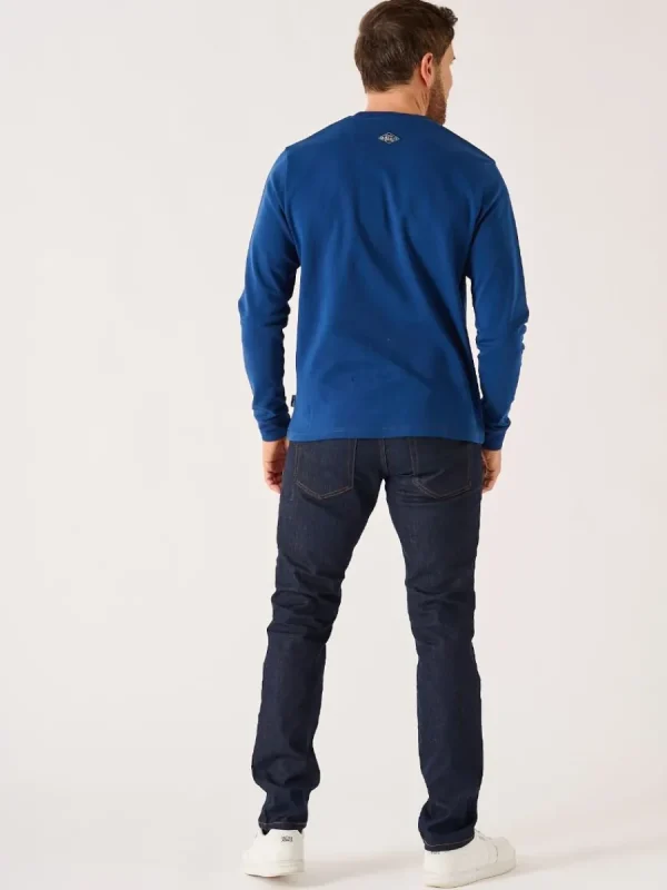 Quba & Co Dark Teal Long Sleeve Lifestyle Quba And Co T-Shirt - Senton Sale
