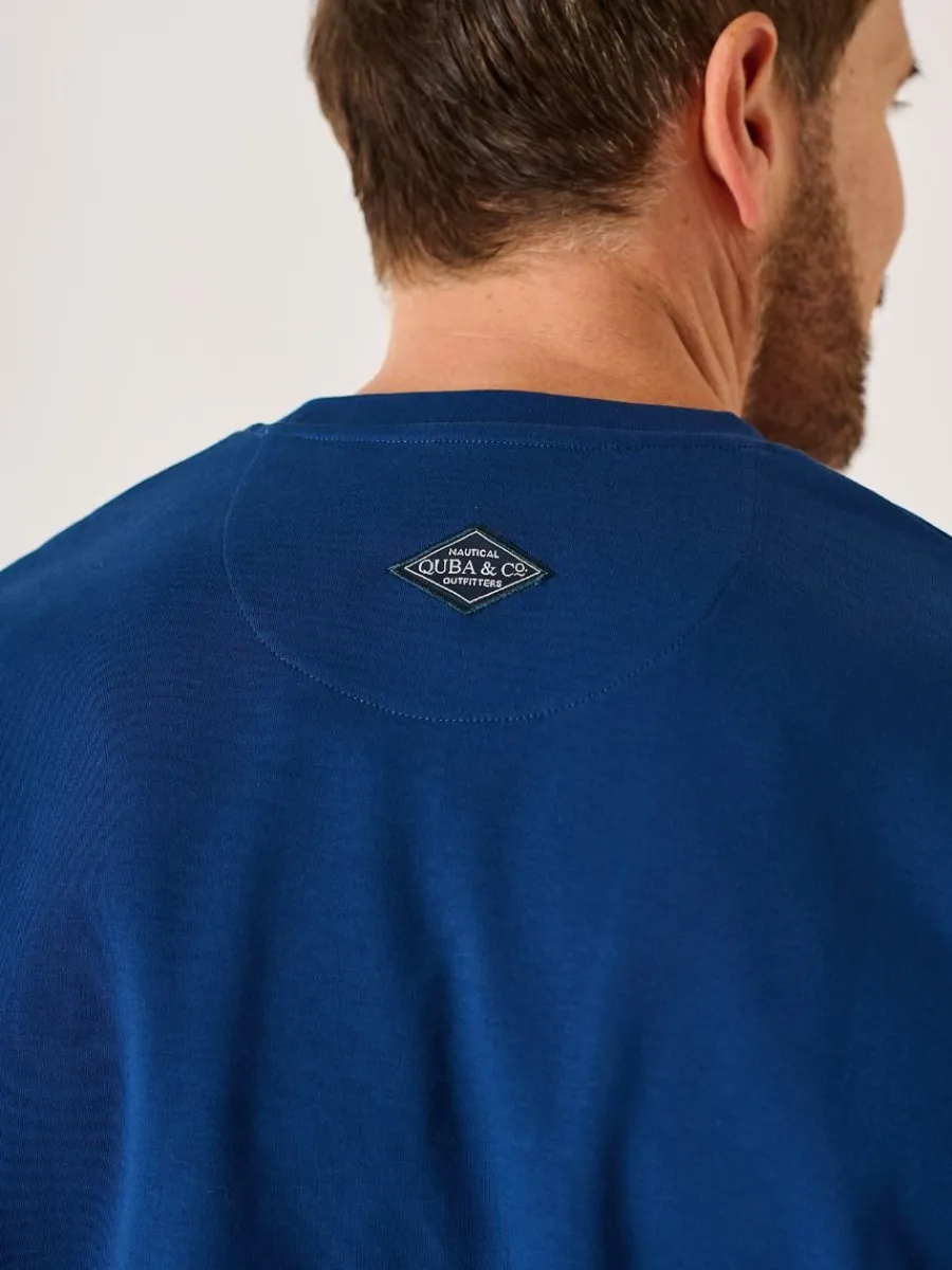 dark_teal_long_sleeve_lif_8.webp Quba & Co Dark Teal Long Sleeve Lifestyle Quba And Co T-Shirt - Senton Sale