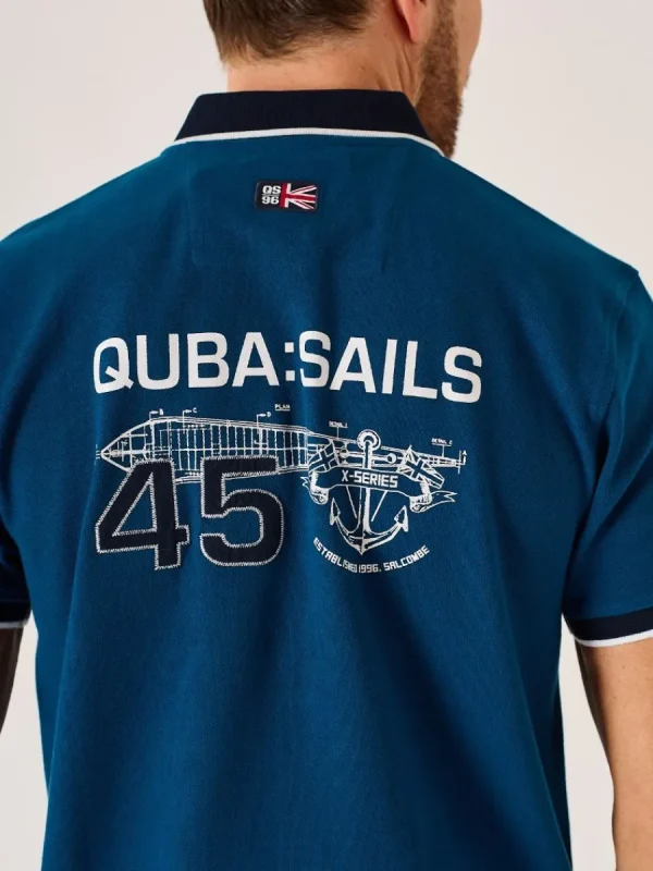 Quba & Co Dark Teal Quba Sails X- Series Polo Shirt - Pico Clearance