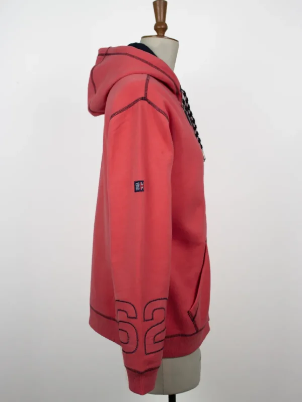 Quba & Co Darna X-Series Zip Through Hoodie in Coral Pink Best