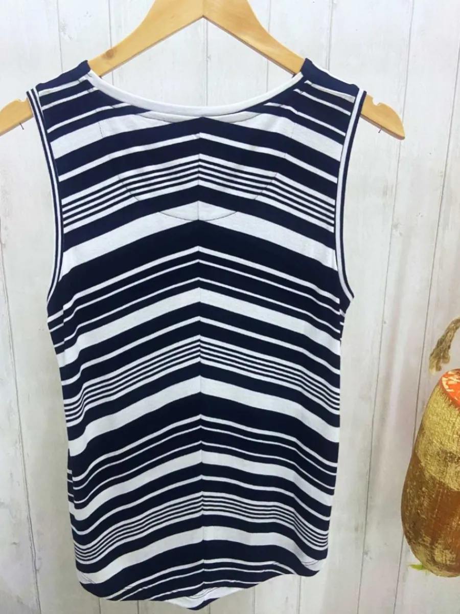 dore_chevron_navy_and_whi_1.webp Quba & Co Dore Chevron Navy and White Stripe Vest Online
