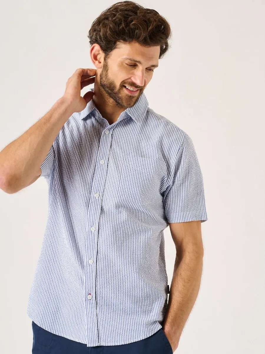 dustin_short_sleeved_stri_0.webp Quba & Co Dustin Short Sleeved Striped Shirt New