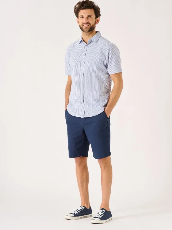 Quba & Co Dustin Short Sleeved Striped Shirt New