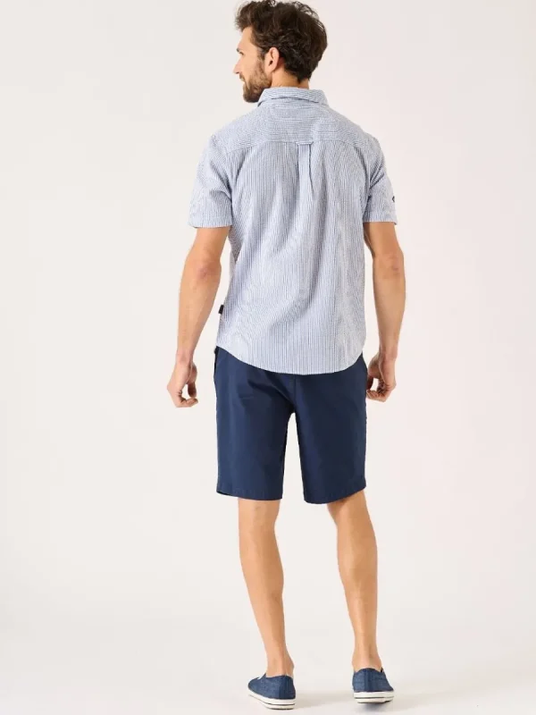 Quba & Co Dustin Short Sleeved Striped Shirt New