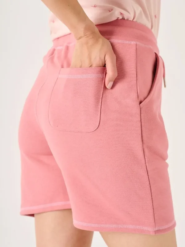 Quba & Co Dusty Rose Ladies Loopback Jersey Shorts - Evie Clearance