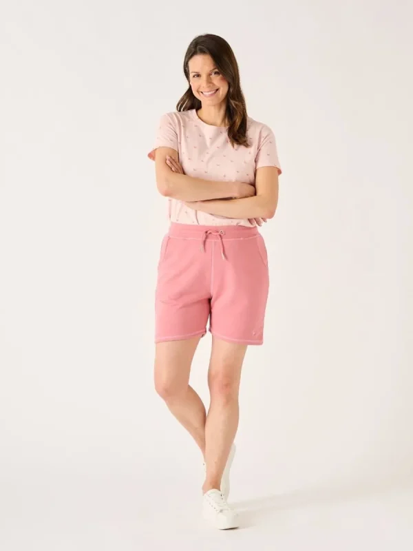 Quba & Co Dusty Rose Ladies Loopback Jersey Shorts - Evie Clearance