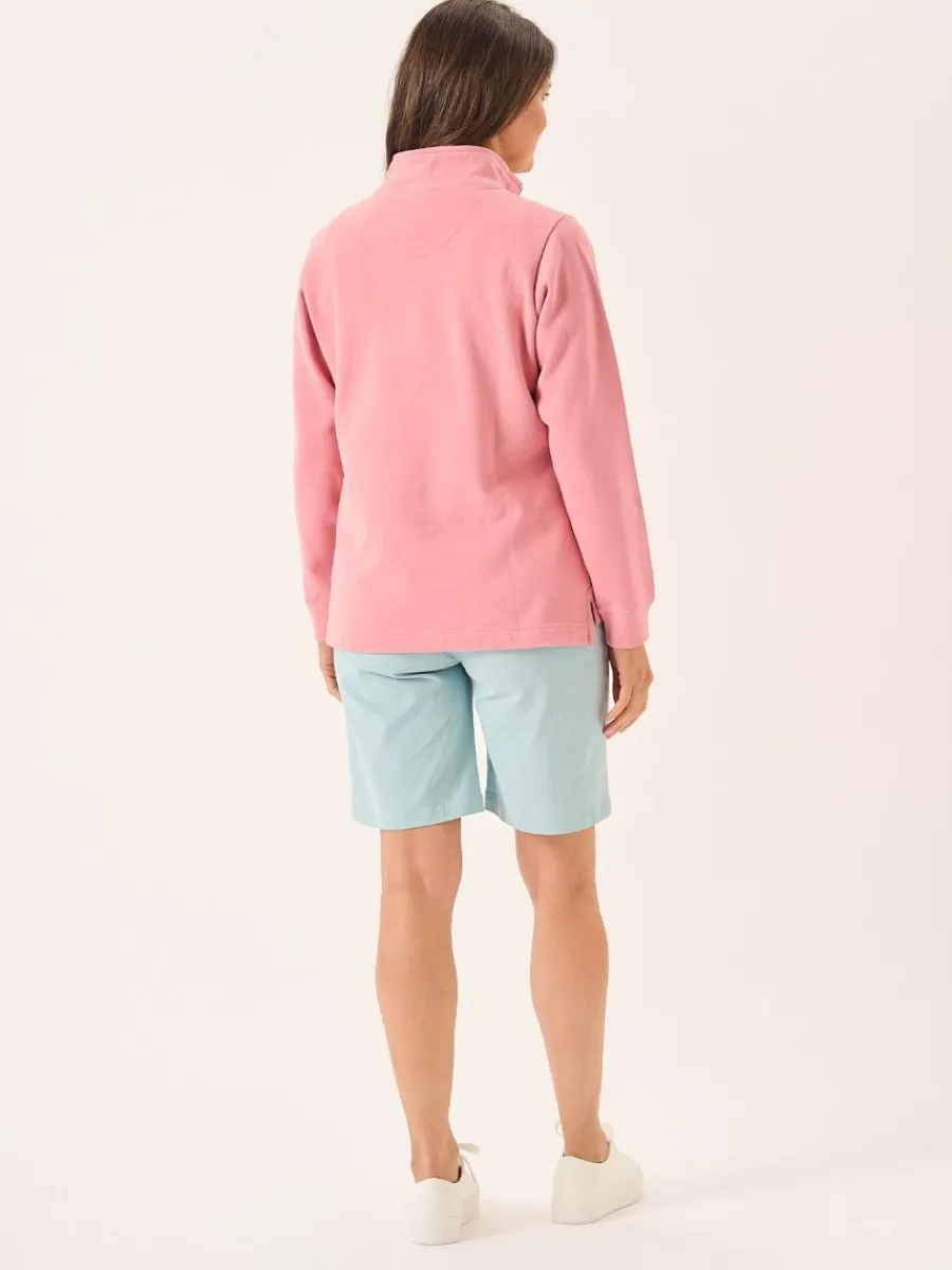 dusty_rose_pink_zip_neck__10.webp Quba & Co Dusty Rose Pink Zip Neck Sweatshirt - Carlie Best