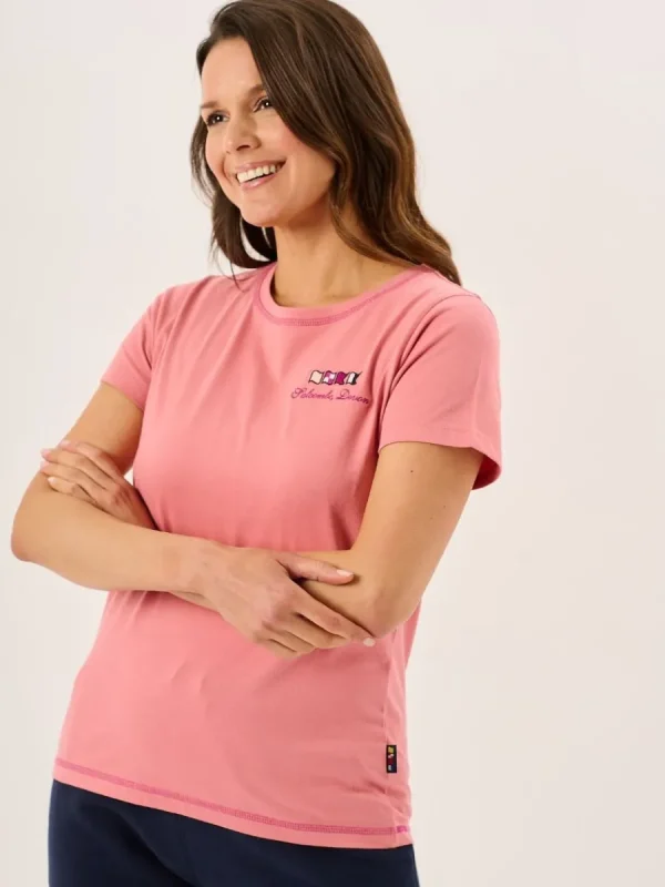 Quba & Co Dusty Rose Quba And Co X-Series Ladies Short Sleeve T-Shirt - Tenor New