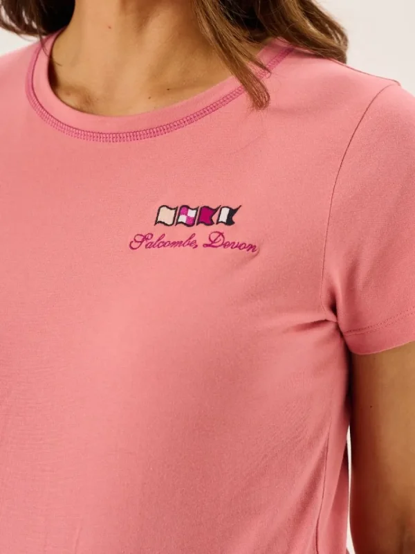 Quba & Co Dusty Rose Quba And Co X-Series Ladies Short Sleeve T-Shirt - Tenor New