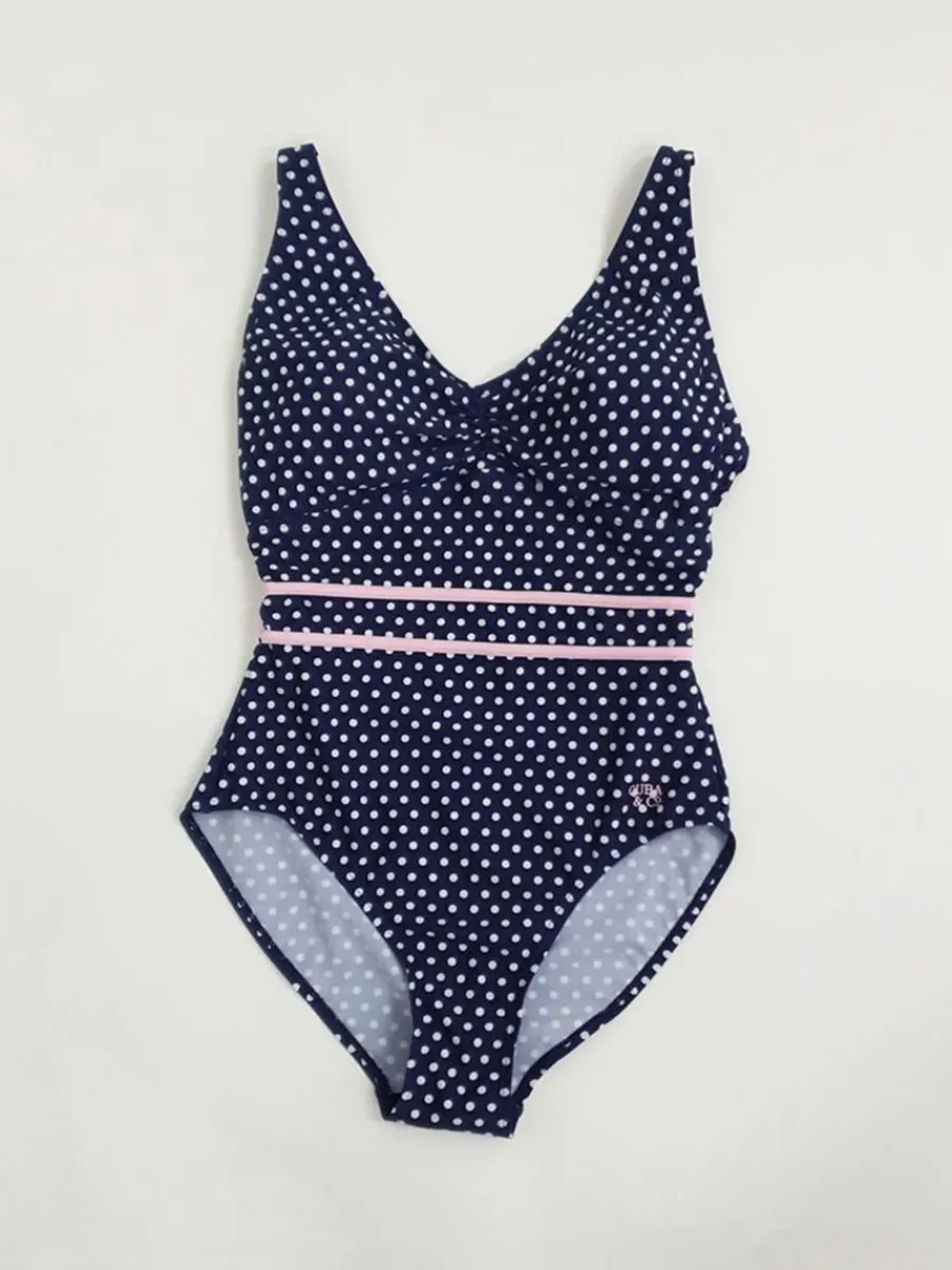farleton_multi_spot_navy__0.webp Quba & Co Farleton Multi Spot Navy and White One Piece Swimsuit Sale