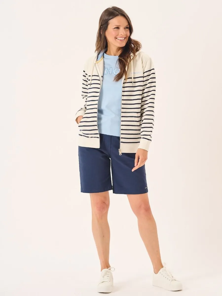 foam_and_navy_striped_qub_6.webp Quba & Co Foam And Navy Striped Quba And Co Zip Through Hoodie - Tinsley Online