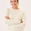 Quba & Co Foam White Textured Knitted Jumper - Lavina Outlet