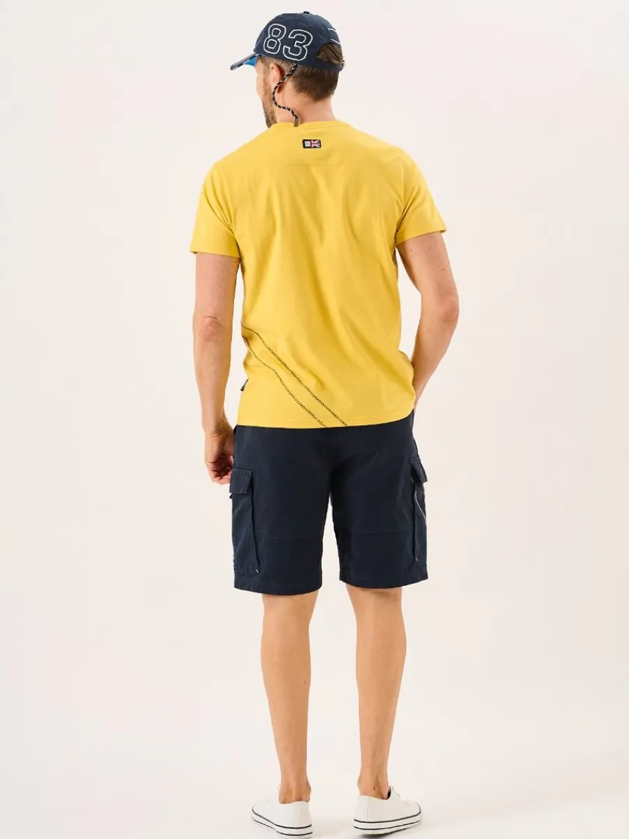 golden_yellow_quba_sails__6.webp Quba & Co Golden Yellow Quba Sails X-Series Boat Design Graphic T-Shirt - Ekko Best