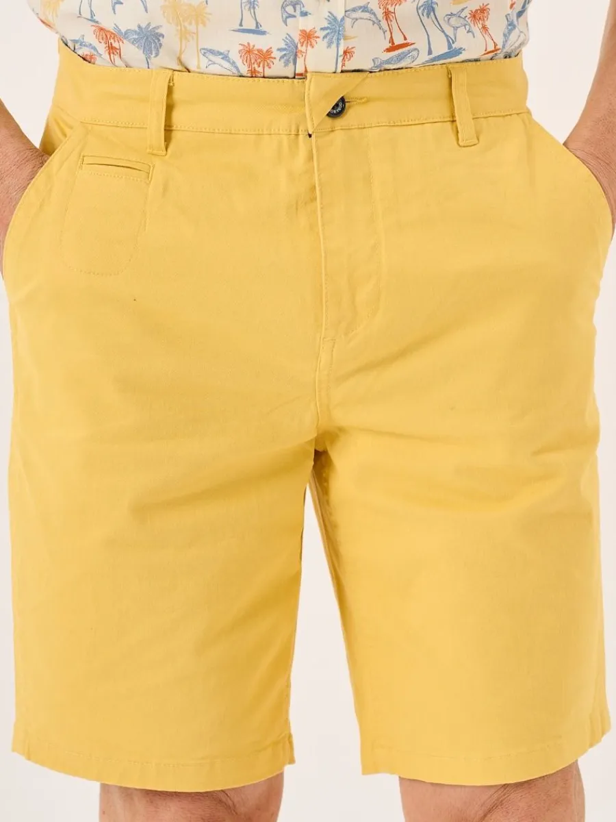 golden_yellow_stretch_chi_2.webp Quba & Co Golden Yellow Stretch Chino Shorts - Sandor Hot