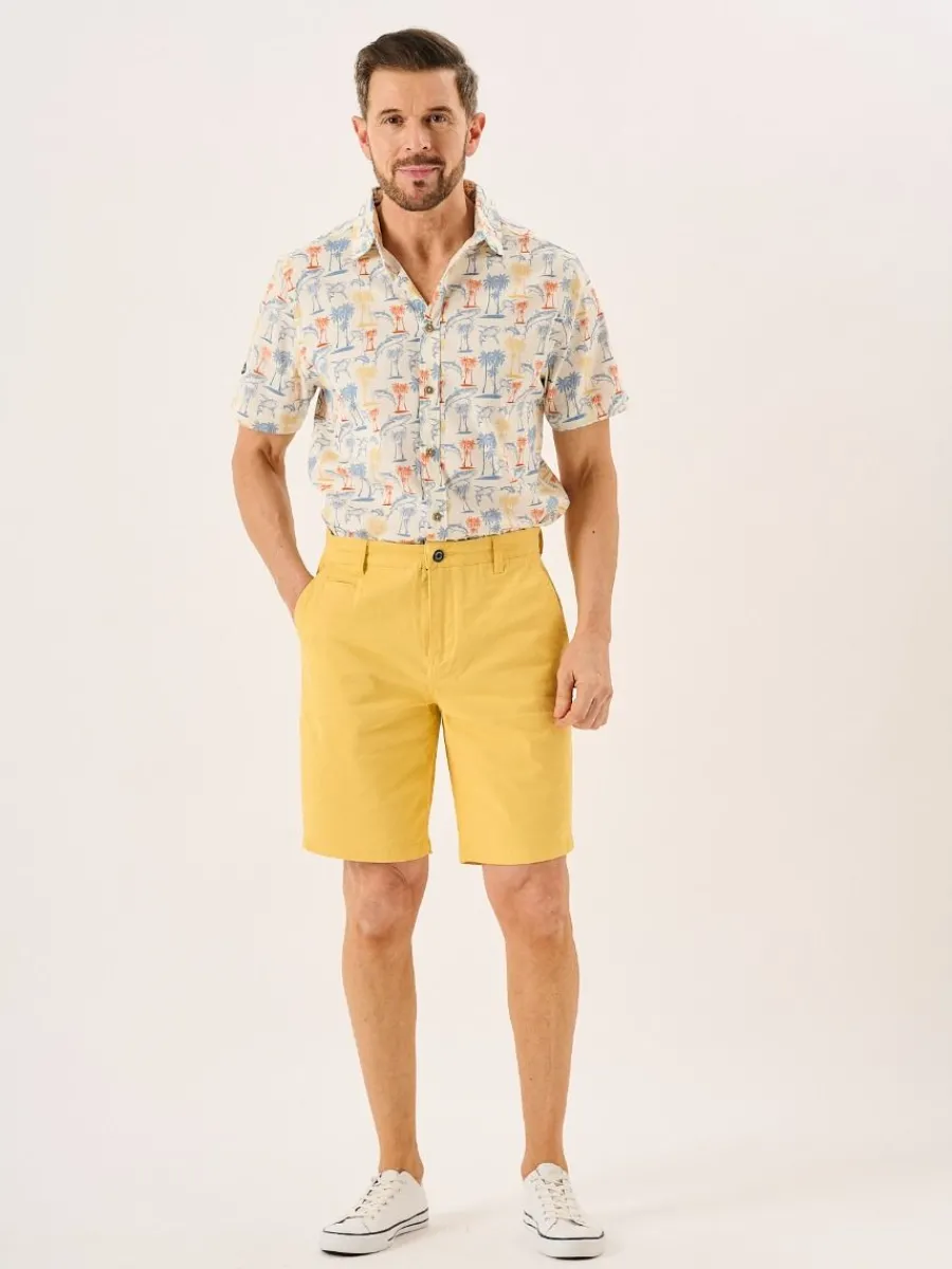 golden_yellow_stretch_chi_5.webp Quba & Co Golden Yellow Stretch Chino Shorts - Sandor Hot