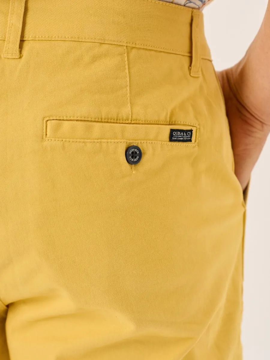golden_yellow_stretch_chi_9.webp Quba & Co Golden Yellow Stretch Chino Shorts - Sandor Hot