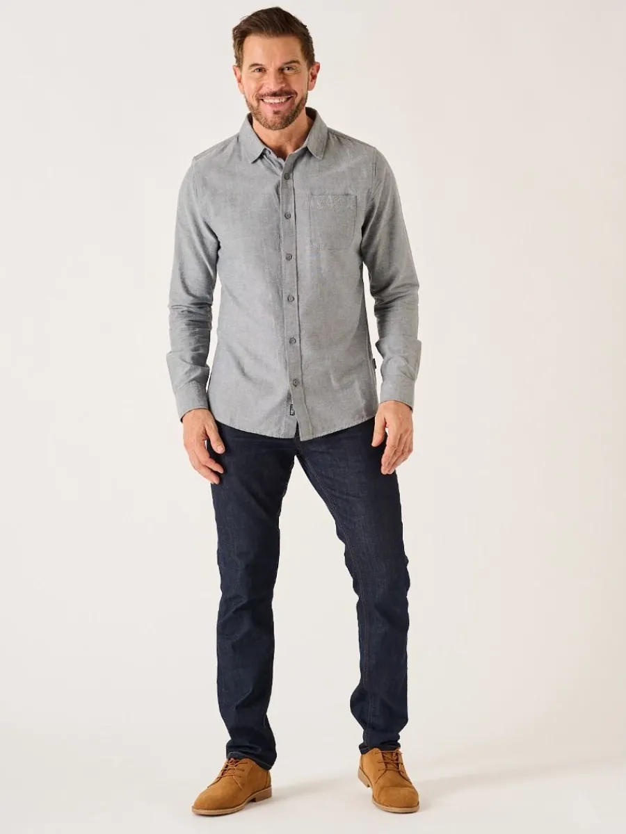 grey_long_sleeve_oxford_s_8.webp Quba & Co Grey Long Sleeve Oxford Shirt - Orlen New