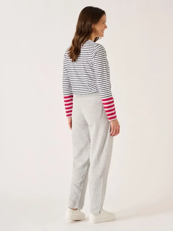 Quba & Co Grey Marl Straight Leg Jog Pants - Linar Online