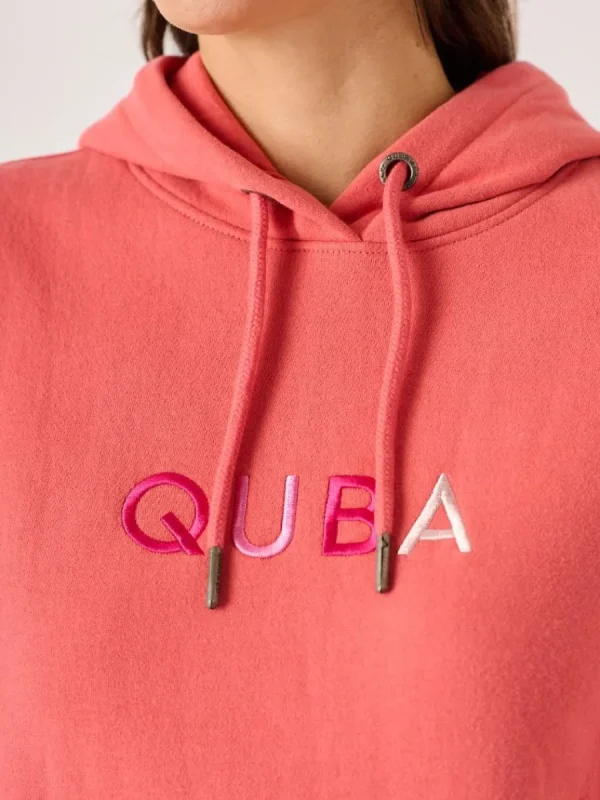 Quba & Co Leonora Classic Hoodie in Coral Online