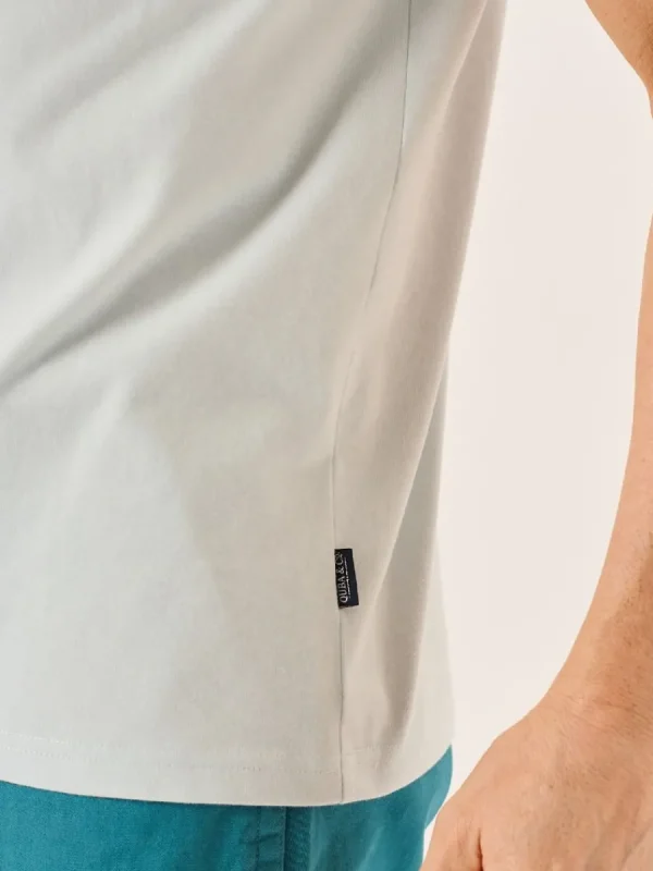 Quba & Co Light Blue Quba And Co Chest Logo T-Shirt - Chester Outlet