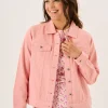 Quba & Co Light Rose Pink Ladies Western Jacket - Aliyona Hot