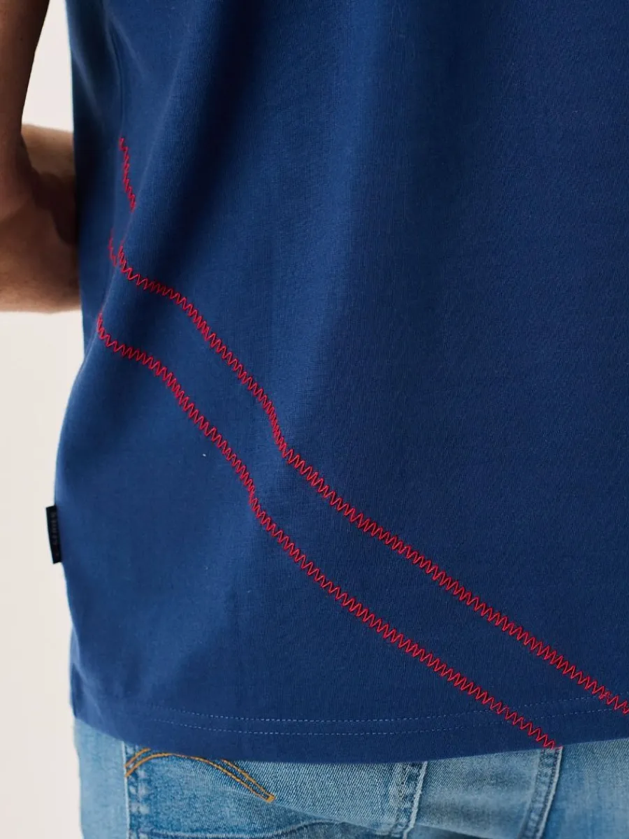 marine_blue_and_red_xseri_12.webp Quba & Co Marine Blue And Red X-Series Colour Block T-Shirt - Dornan New