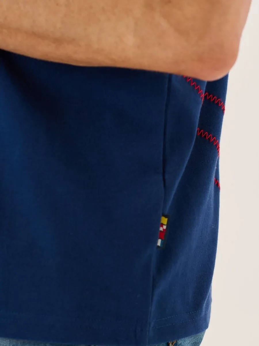 marine_blue_and_red_xseri_9.webp Quba & Co Marine Blue And Red X-Series Colour Block T-Shirt - Dornan New
