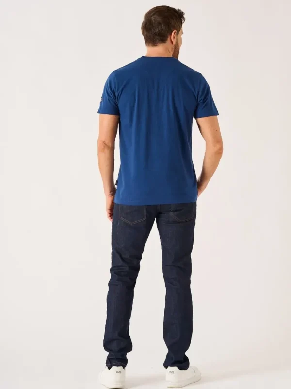 Quba & Co Marine Blue Lifestyle Nautical Graphic T-Shirt - Darton Outlet
