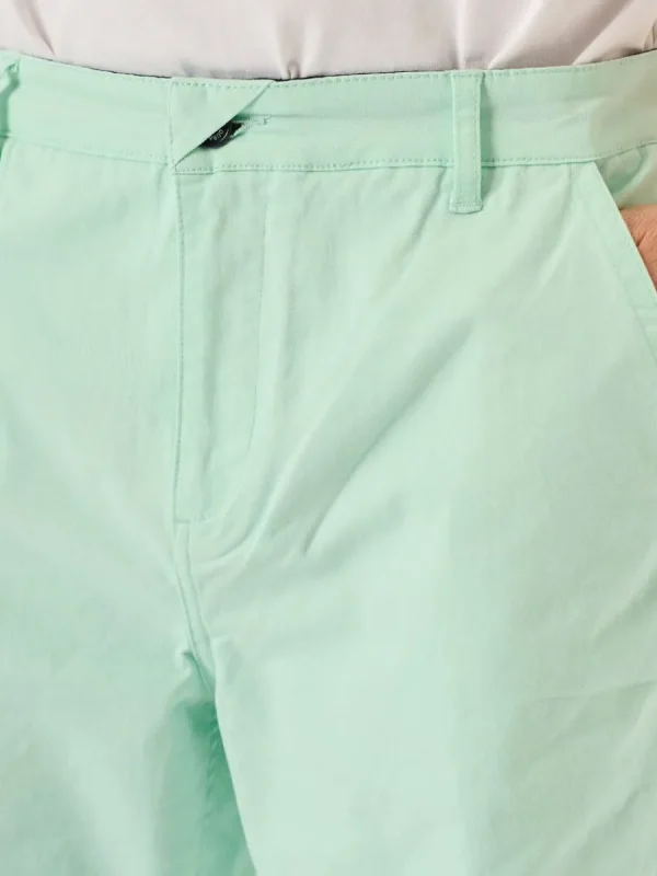 Quba & Co Mint Stretch Chino Shorts - Sandor Outlet