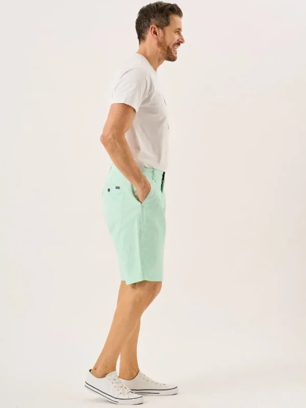 Quba & Co Mint Stretch Chino Shorts - Sandor Outlet