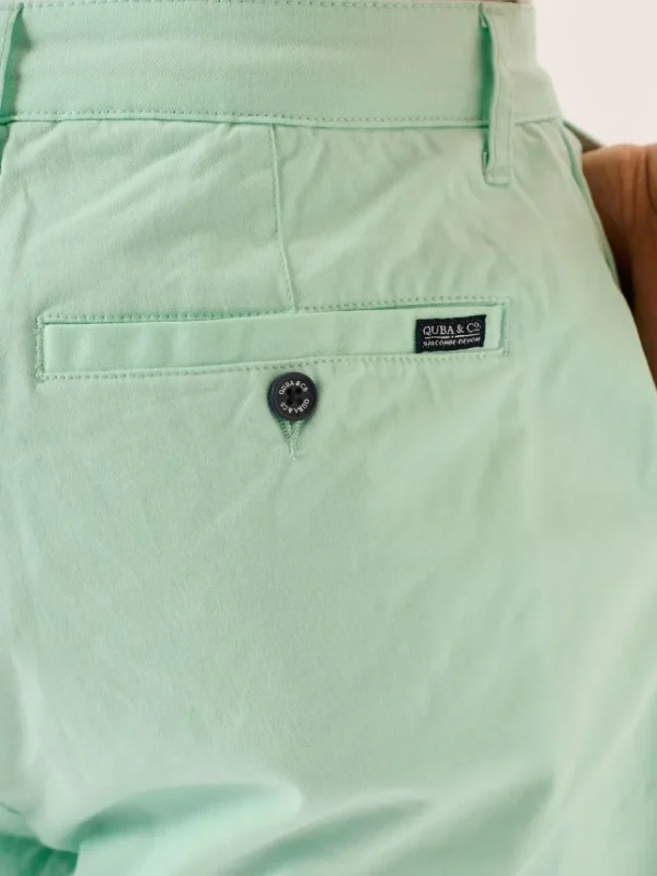 Quba & Co Mint Stretch Chino Shorts - Sandor Outlet