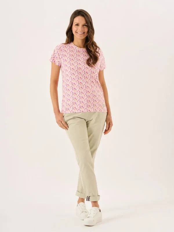 Quba & Co Multcoloured Short Sleeve Coral Design Print T-Shirt - Ryla Outlet