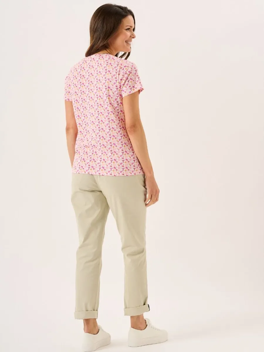 multcoloured_short_sleeve_8.webp Quba & Co Multcoloured Short Sleeve Coral Design Print T-Shirt - Ryla Outlet