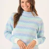 Quba & Co Multicoloured Cowl Neck Textured Jumper - Greta Hot