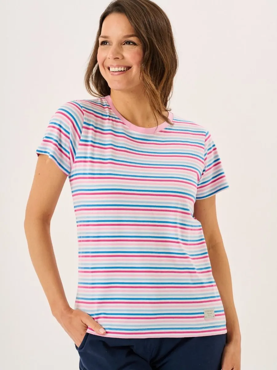 multicoloured_striped_cot_1-1.webp Quba & Co Multicoloured Striped Cotton T-Shirt - Bali Outlet