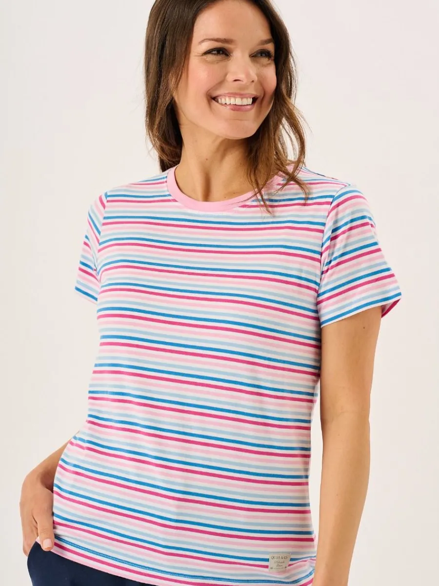 multicoloured_striped_cot_2-1.webp Quba & Co Multicoloured Striped Cotton T-Shirt - Bali Outlet