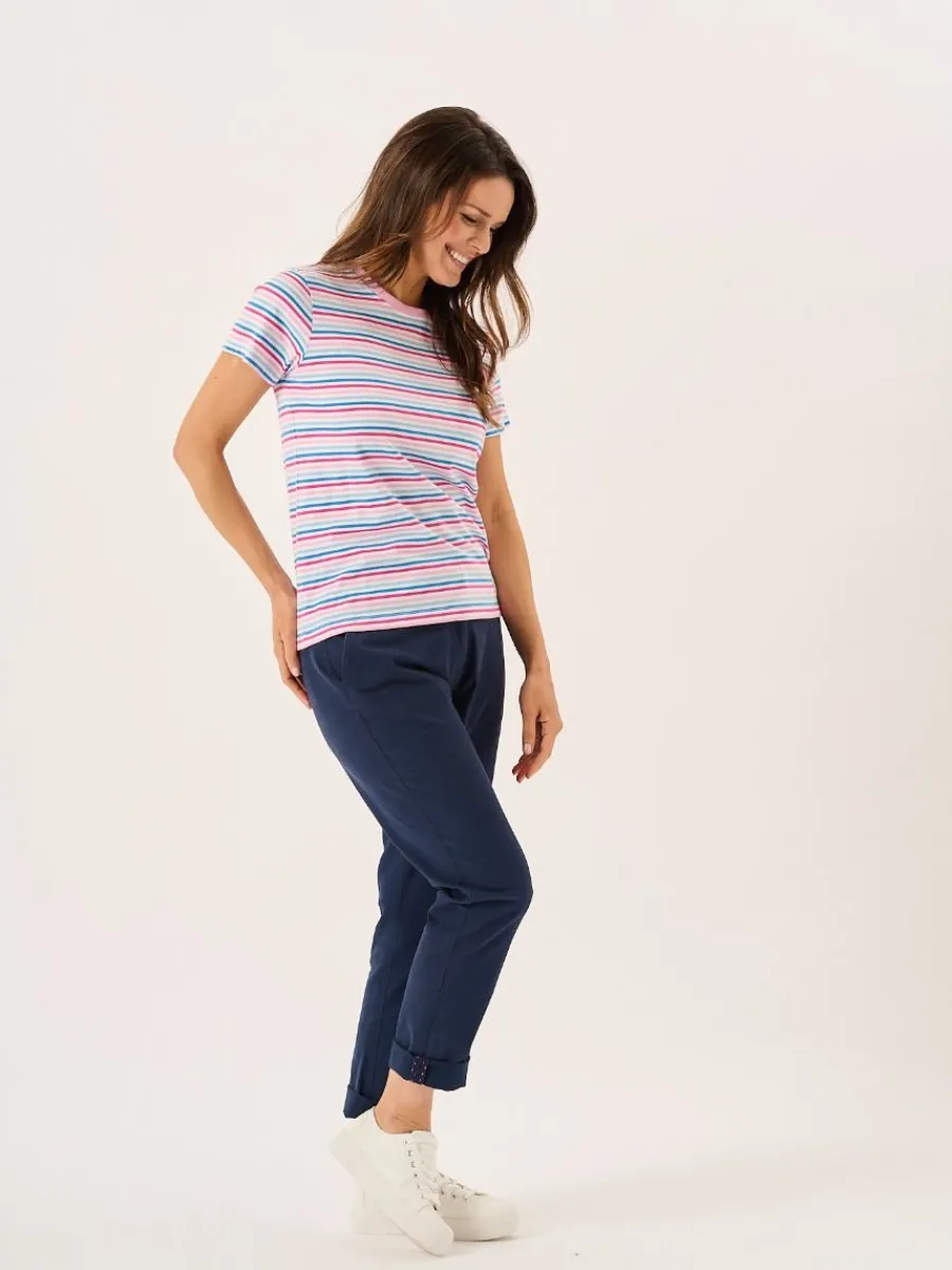 multicoloured_striped_cot_7-1.webp Quba & Co Multicoloured Striped Cotton T-Shirt - Bali Outlet