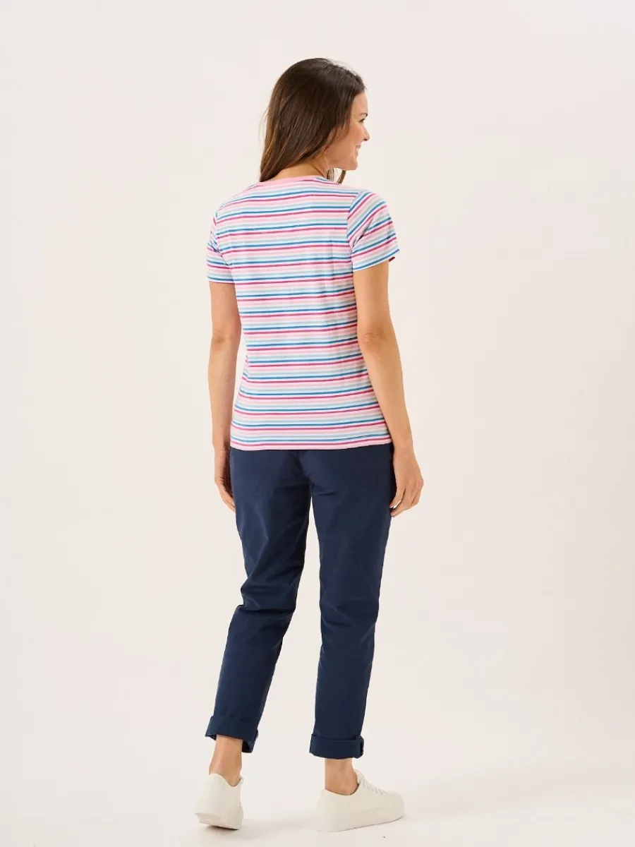 multicoloured_striped_cot_8-1.webp Quba & Co Multicoloured Striped Cotton T-Shirt - Bali Outlet
