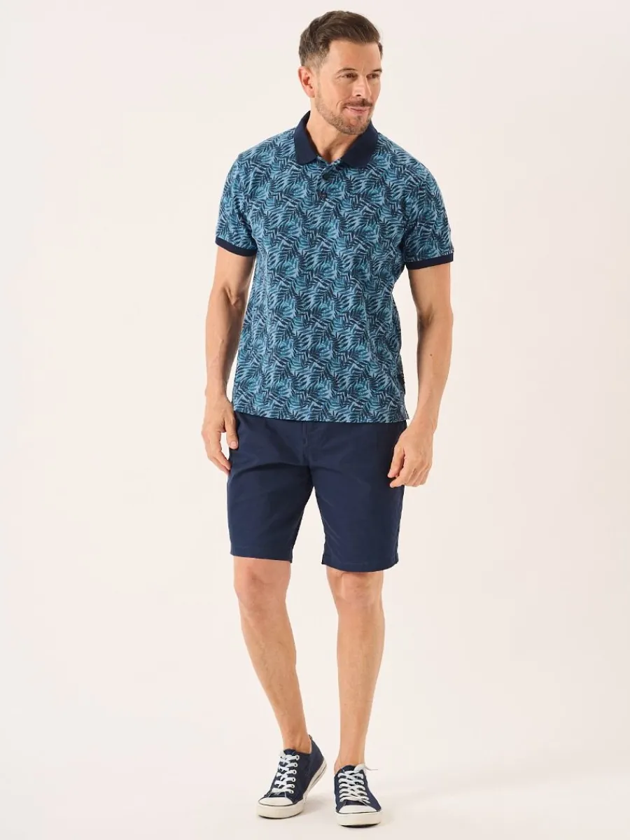 navy_and_blue_palm_leaf_p_3.webp Quba & Co Navy And Blue Palm Leaf Print Polo Shirt - Elias New