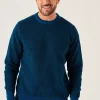 Quba & Co Navy And Teal Merino Rich Lifestyle Textured Jumper - Bramhill Outlet